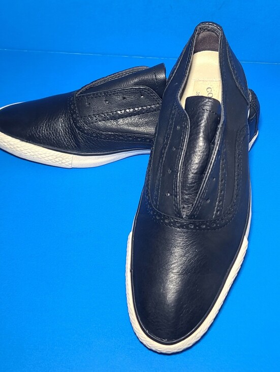 Converse John Varvatos All Star Men\'s Black Leather Low Top Slip on Shoes Sz 8.5 main image 4